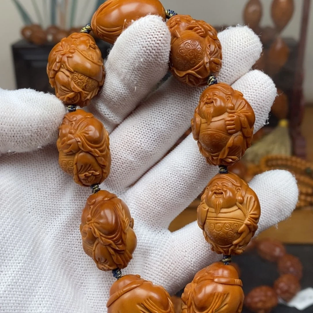 手串橄榄核曹华老师八宝财神
