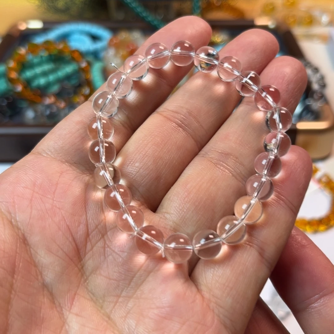 【闪购商品】水晶手链未镶嵌8圆珠手串