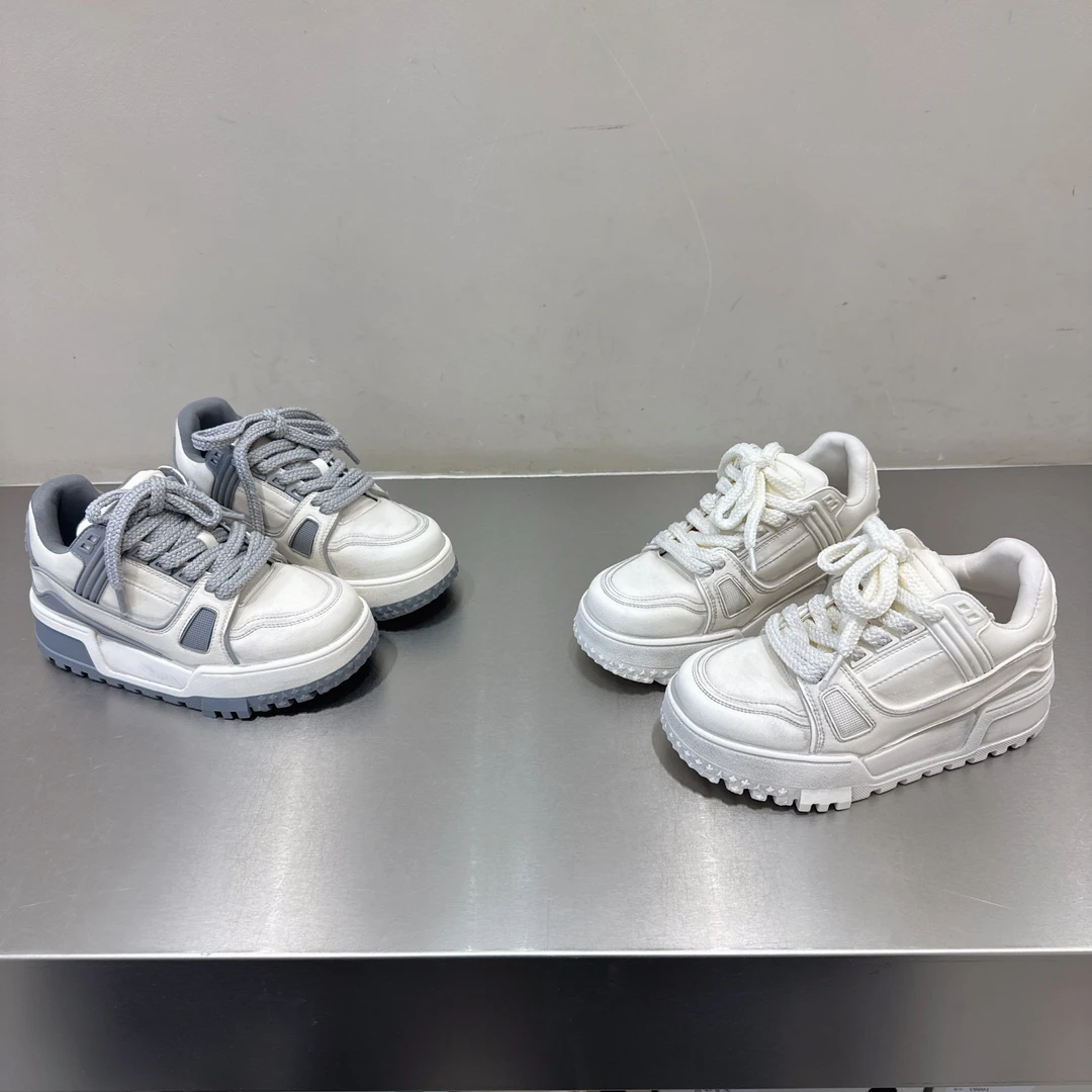 车缝线通用增高时尚小白鞋休闲鞋透气系带休闲板鞋百搭软底低帮