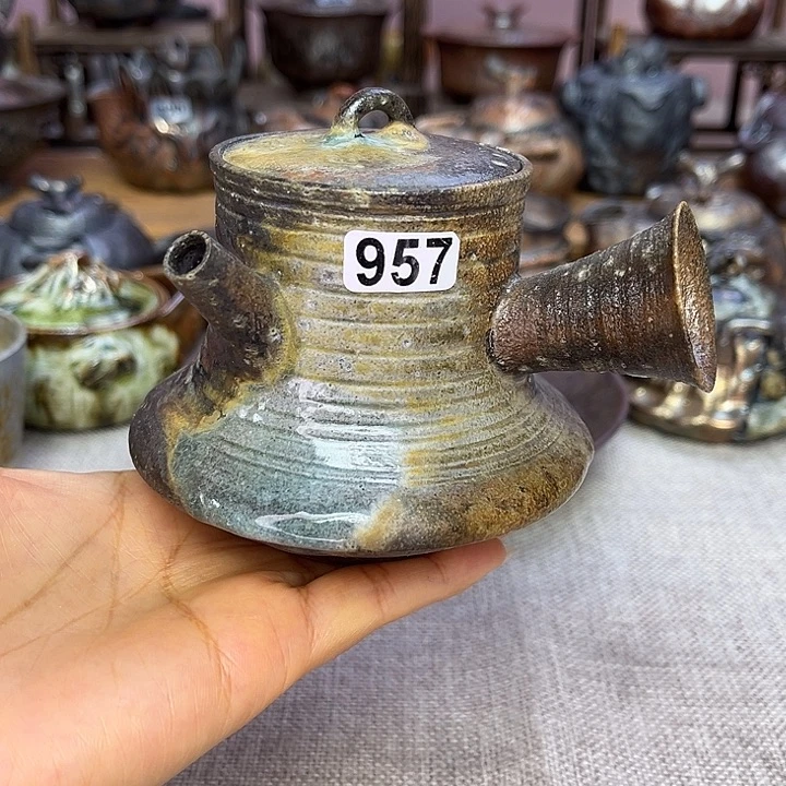 裸柴烧陶瓷手工茶器