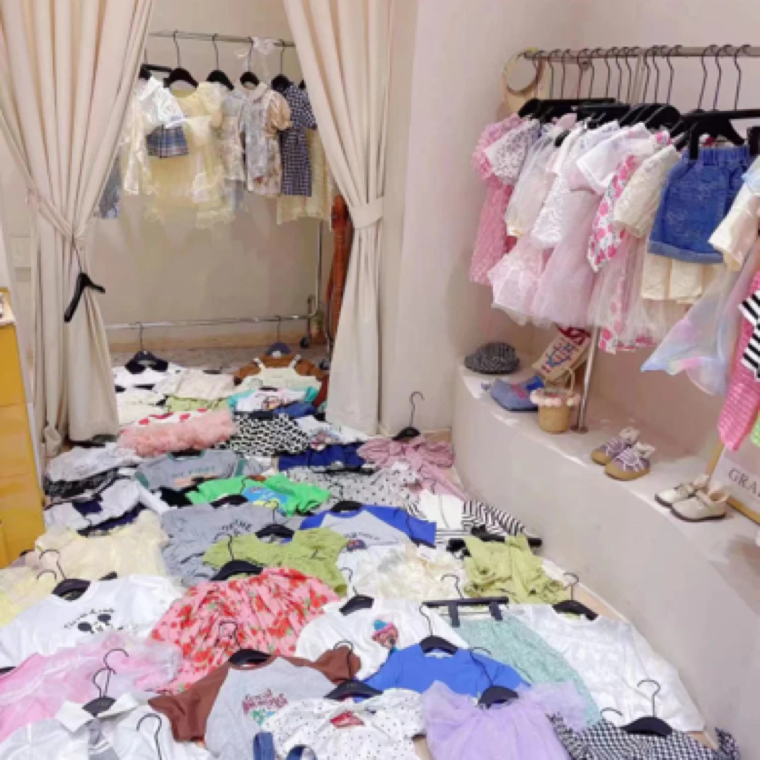 纯色少女风女连衣裙童装家居服夏季婴幼儿女宝女童新生儿