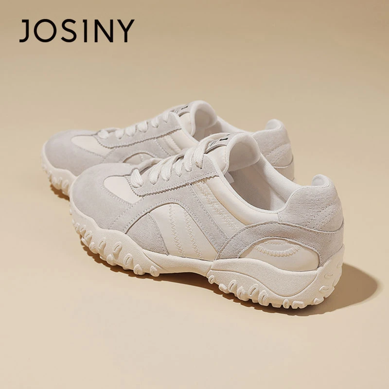 卓诗尼休闲鞋女款2025夏季新款板鞋厚底今年流行的爆款阿甘德训鞋