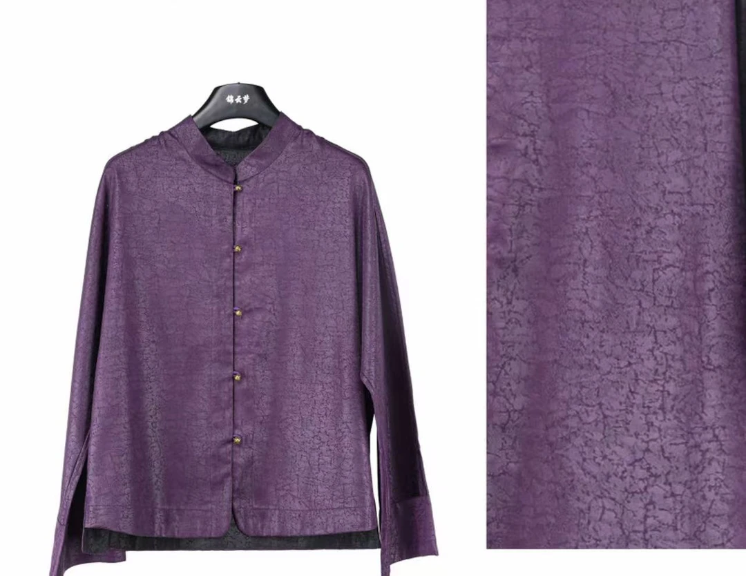 （紫藤花）35新中式秋季新款纯色上衣