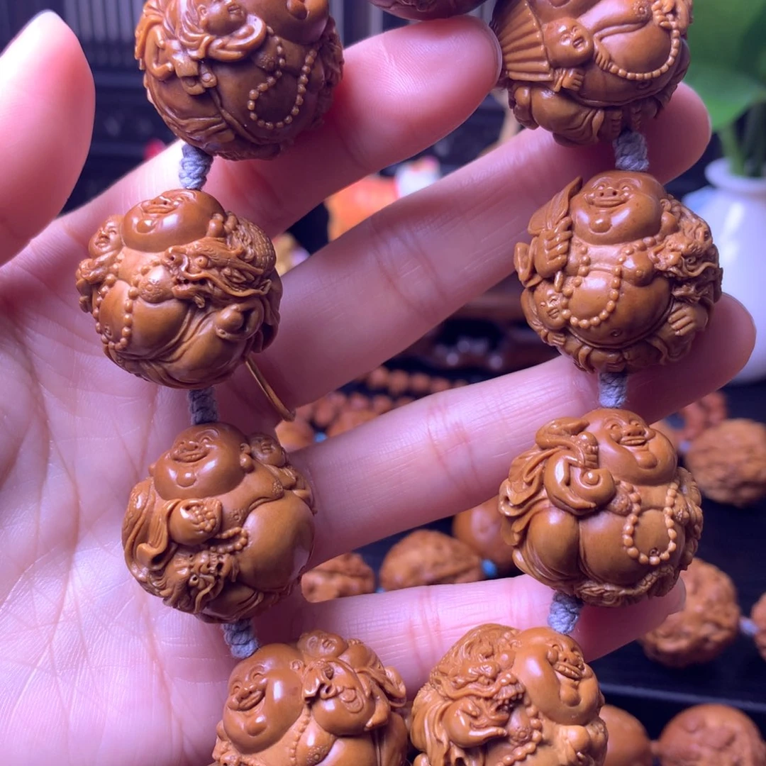手串/手链橄榄核龙童子弥勒27尺寸
