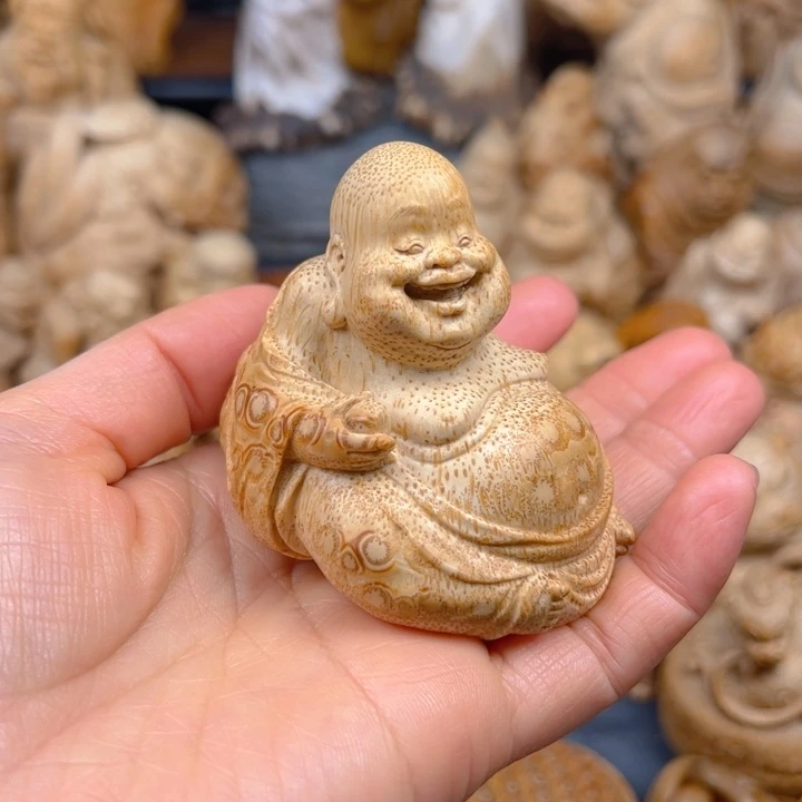 扇子京**少纯手工制作弥勒