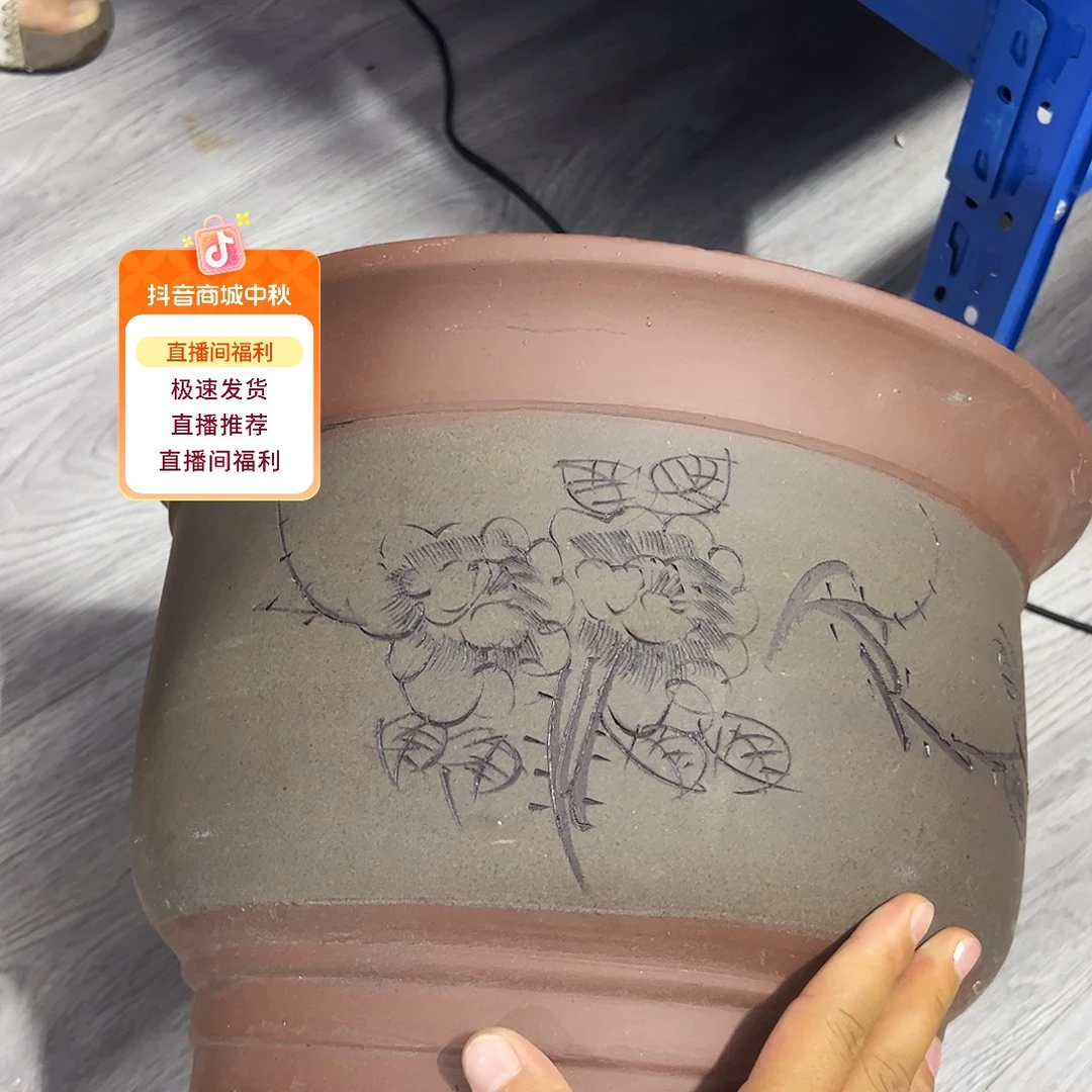 30灰发财花盆花盆花盆