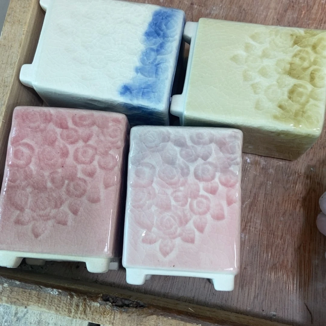 红陶高温陶瓷花盆