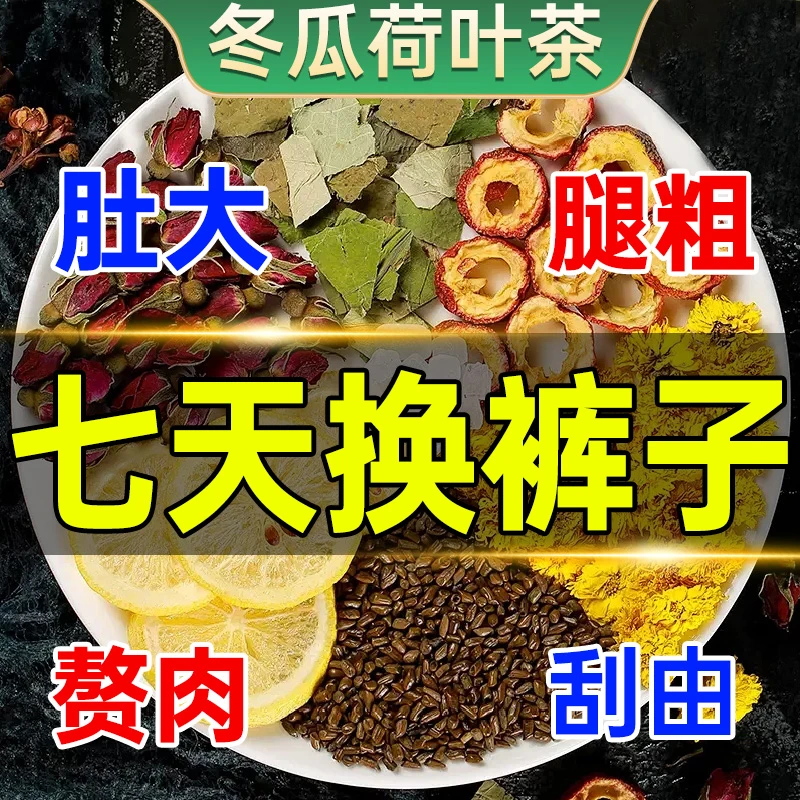 北京同仁堂冬瓜荷叶乌梅排减肚大水果肥掉泡水养生茶冲泡刮由冬季