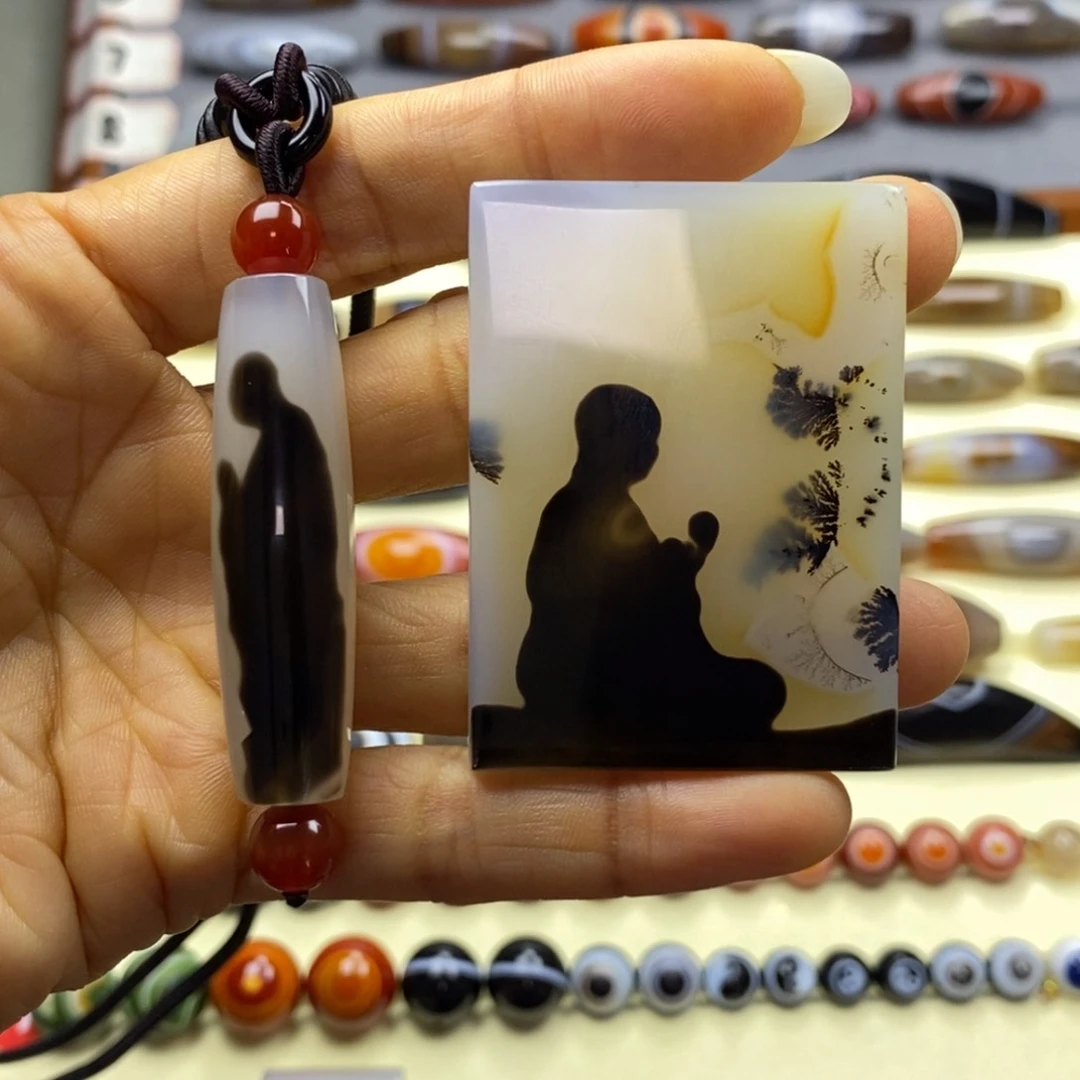 火***焰玛瑙/玉髓未镶嵌珠宝半成品