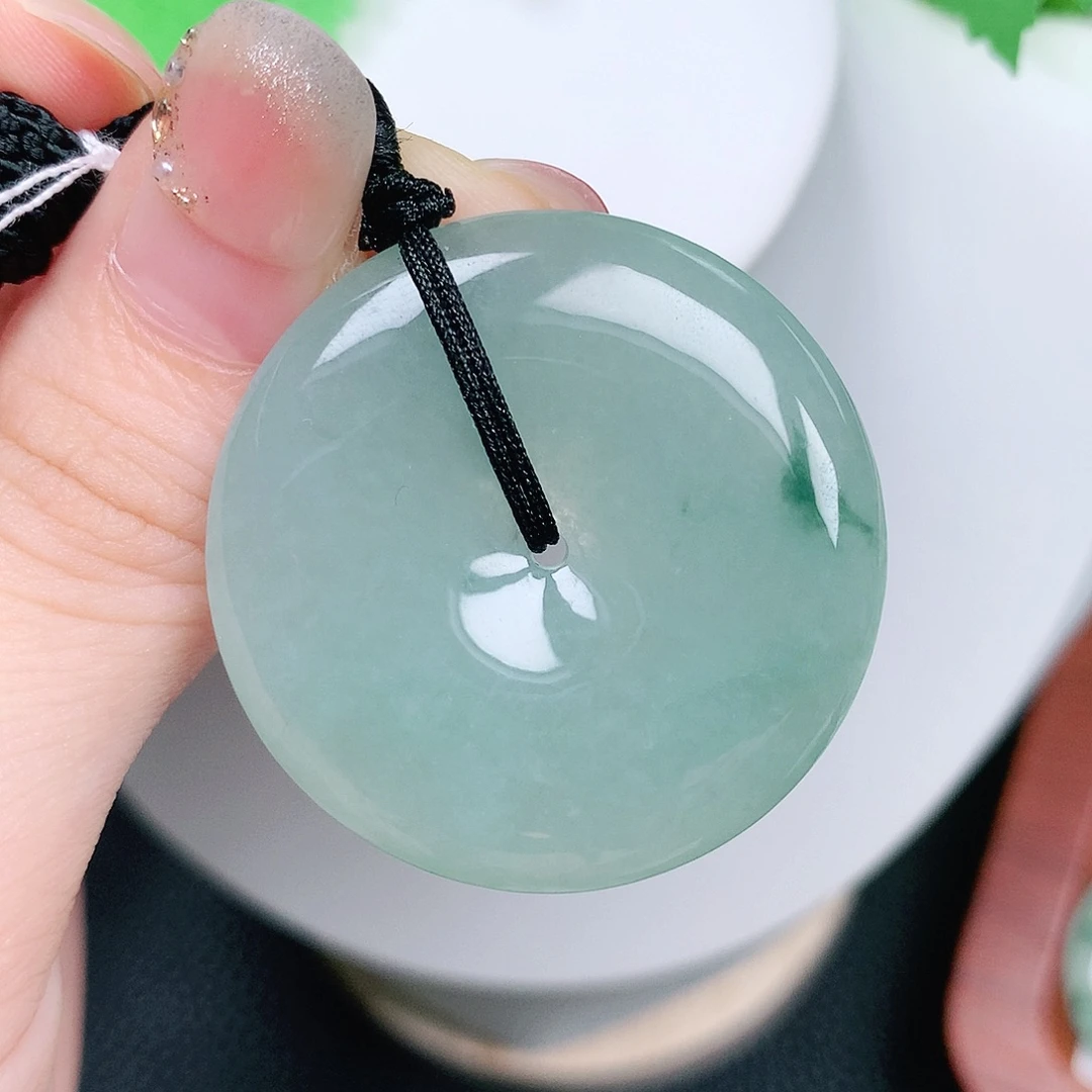 翡翠未镶嵌颈饰平安35.1-6