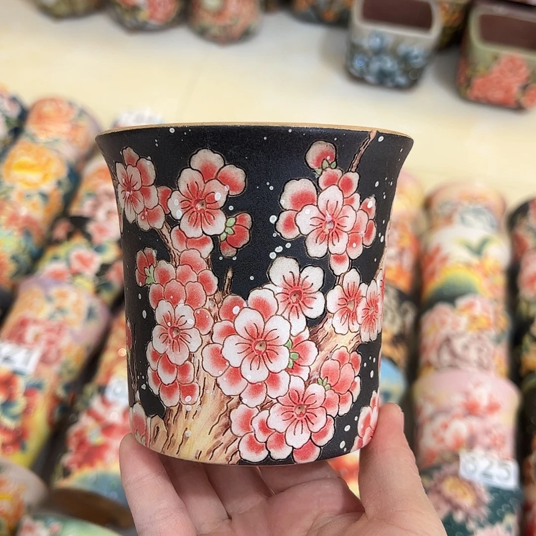 景德镇炫彩手绘口10.5高10