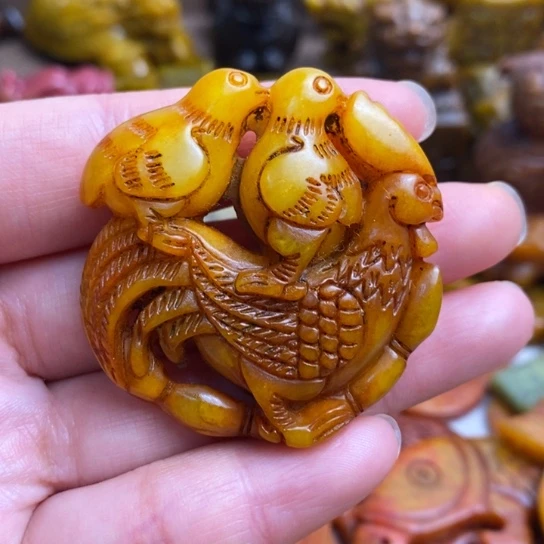 蛇纹石玉未镶嵌颈饰126