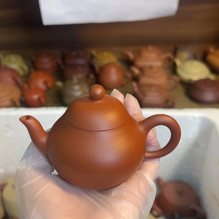 紫砂茶壶宜兴紫砂壶朱泥