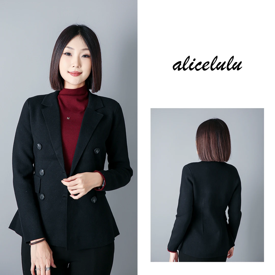 1ALICE 掐腰高手毛呢外套 柔糯细腻 西式立裁 S2139680T