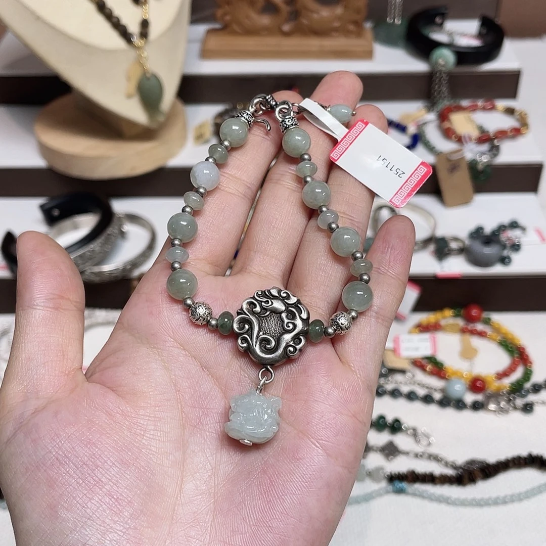 足银纯银配饰手链