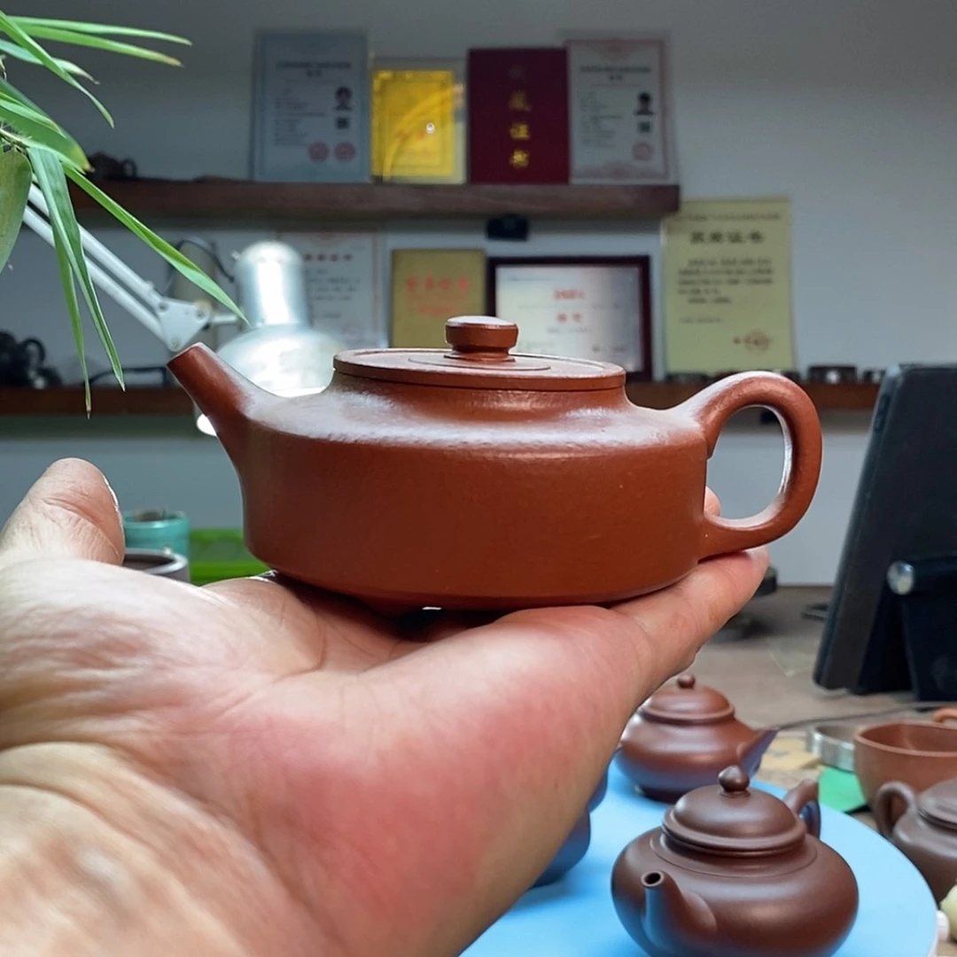 【闪购商品】茶壶朱泥曼生周盘:160CC裴顺良:国高工