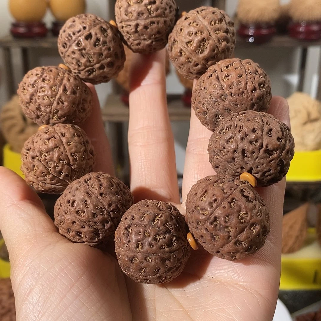 吊坠文玩核桃9瓣金刚手持29