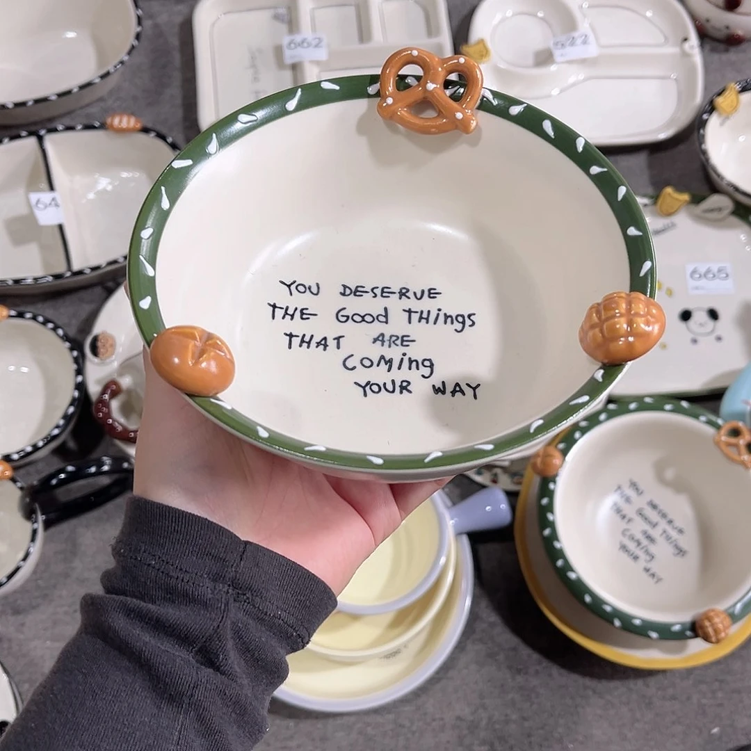 陶瓷6寸碱水结面碗陶瓷餐具系列