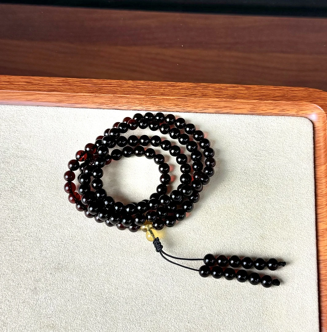 瞌睡虫·天然血珀毛衣链长链