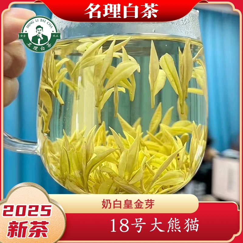 名理白【2025第一口春茶】18号大熊猫奶白茶特级送礼茶安吉原产白茶