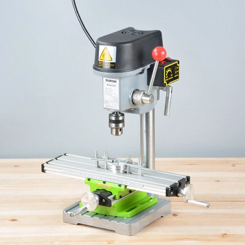 微型台钻便携式精密小台钻, 钻孔机送钻头全铜电机栗荣杰本迷你强