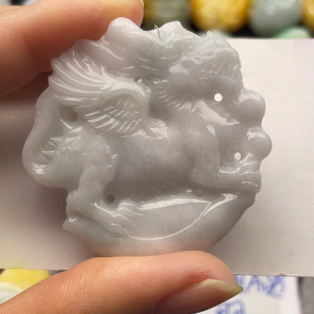 翡翠未镶嵌颈饰翡翠貔貅吊坠