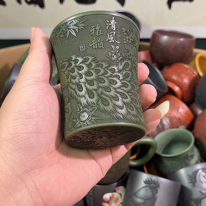 茶杯紫砂全手工紫砂主人杯