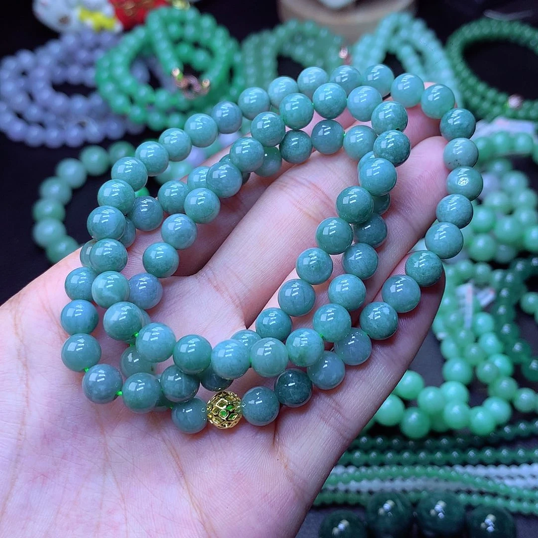 翡翠毛衣链未镶嵌卡7.8