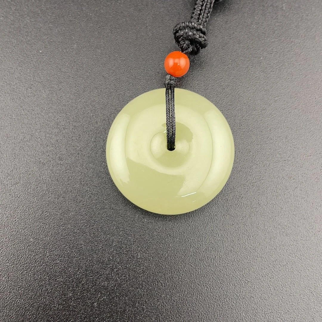 BY0724FWM标008 北玉精选 和田玉平安扣挂件