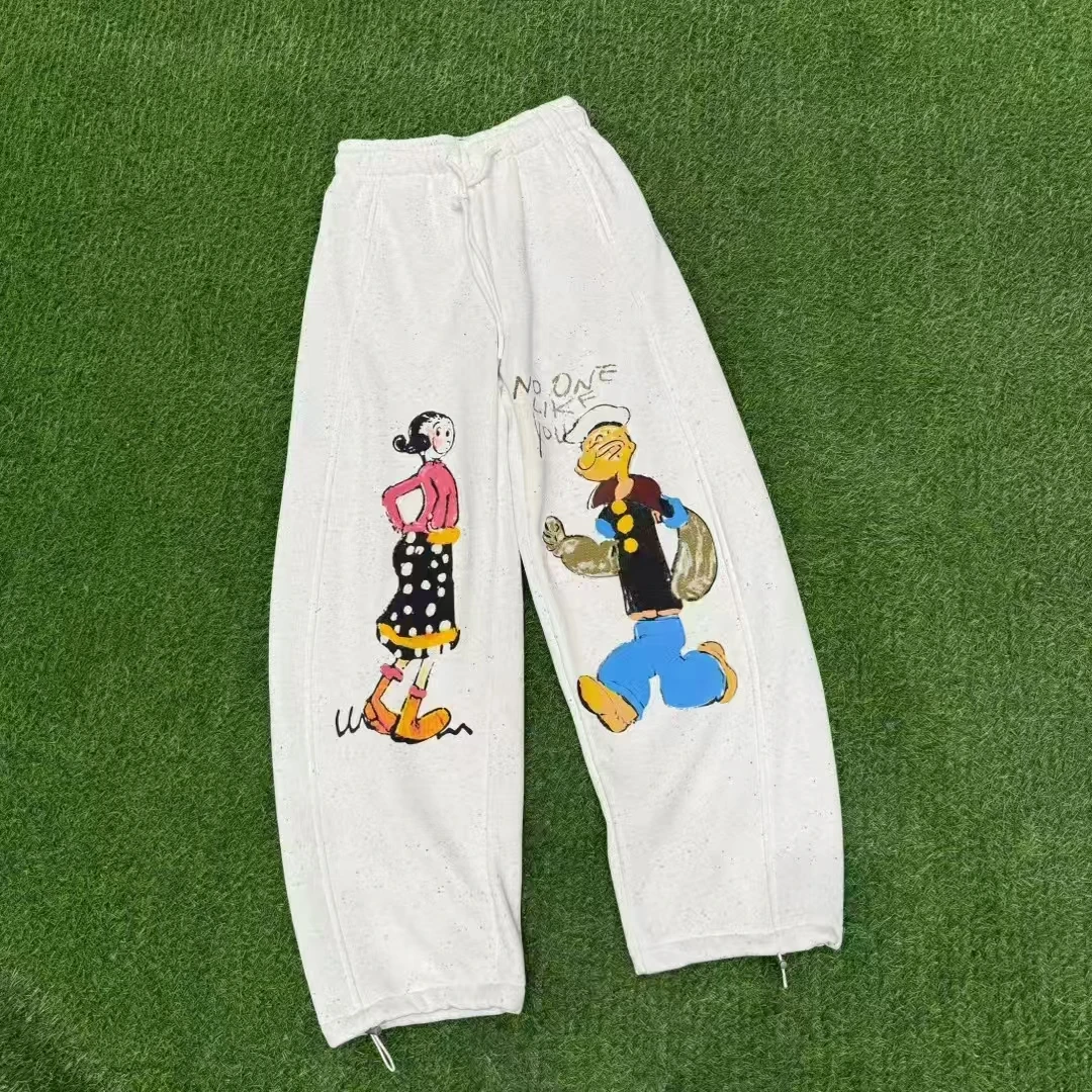 BLX--4330深圳出品）新款小众设计款卡通印花裤子