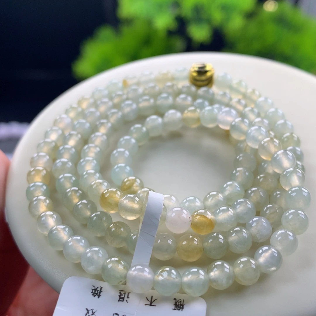翡翠未镶嵌手链40号卡5