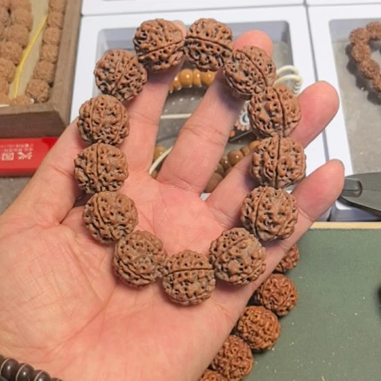 手串金刚菩提原生态的大金刚手串，22左右尺寸的，精挑细选