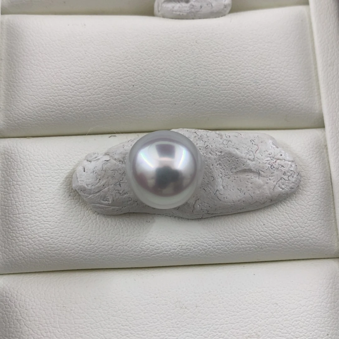 未镶嵌特价澳白海水珍珠12-13mm炫彩