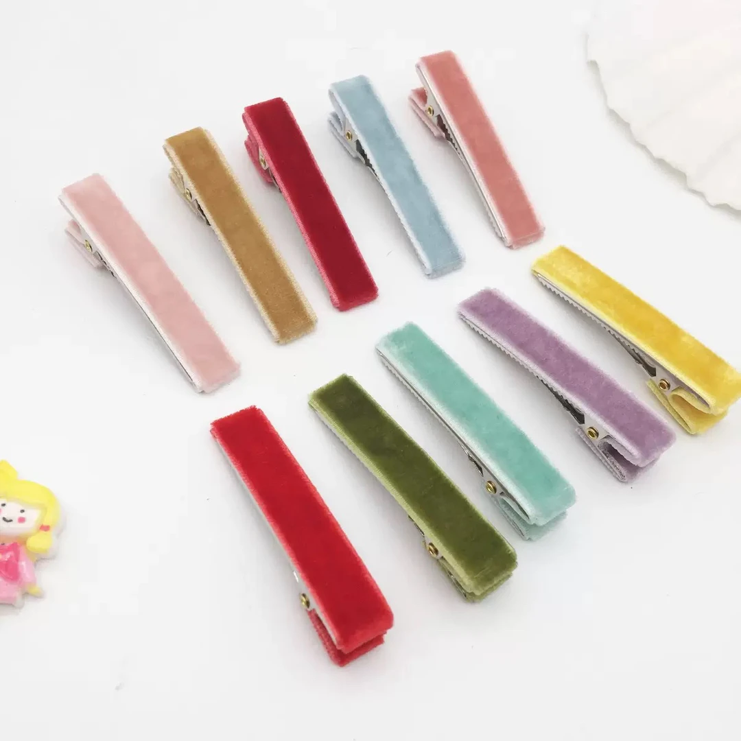 直播16米飞选款布艺可爱森系BB夹新款全包鸭夹宝宝韩版2025甜美款