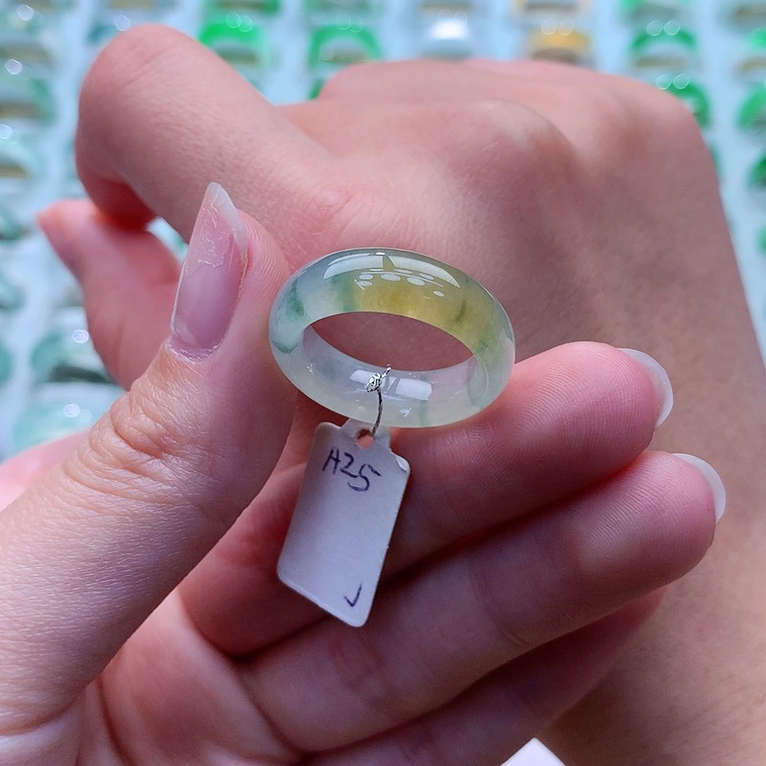 翡翠戒指未镶嵌14-15号