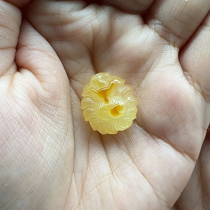 琥珀未镶嵌珠宝奇石凤九打孔不退换