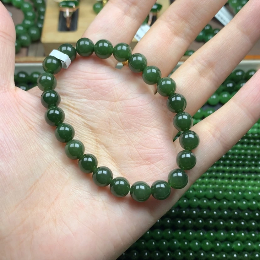 【闪购商品】未镶嵌手串和田玉（碧玉）8