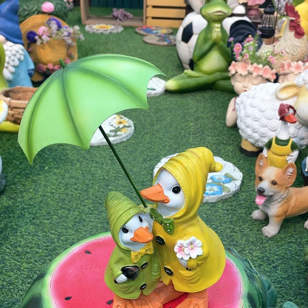 红陶花园庭院摆件