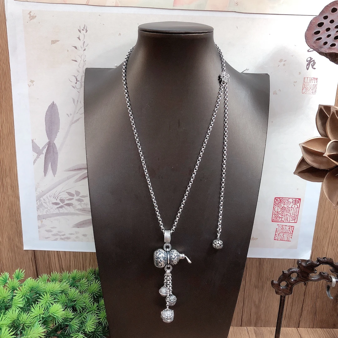 吊坠足银 银吊坠纯手工素款复古