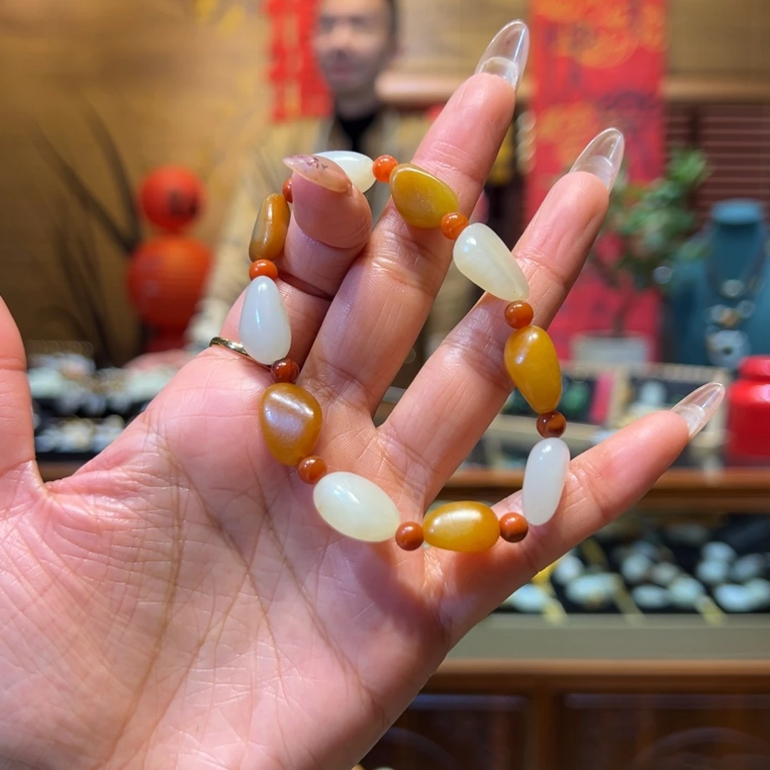和田玉手链未镶嵌