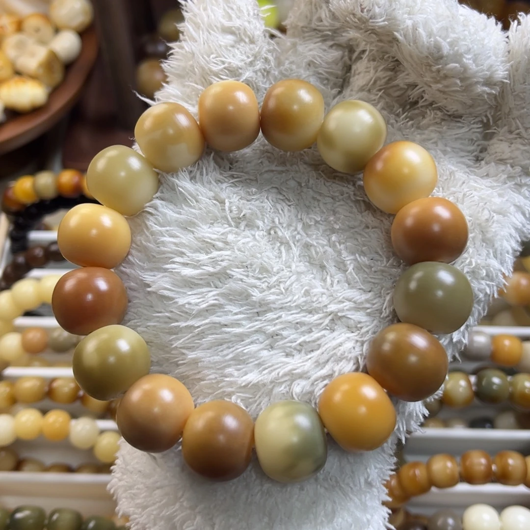 手串菩提根/象牙果干磨苹果花皮18