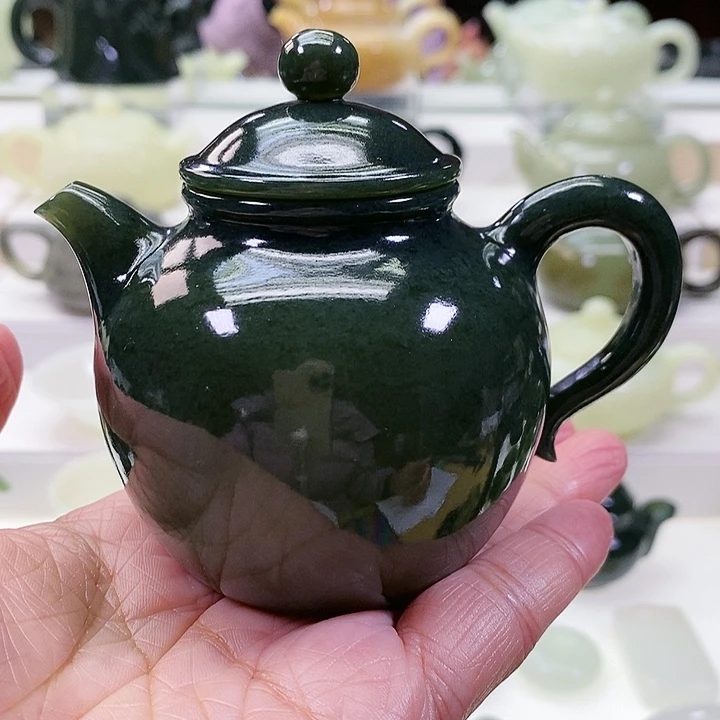 未镶嵌和田玉挂件冰****神茶壶