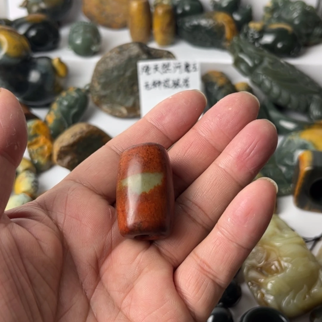 【闪购商品】岫岩河磨玉（透闪石质玉）挂件未镶嵌凌