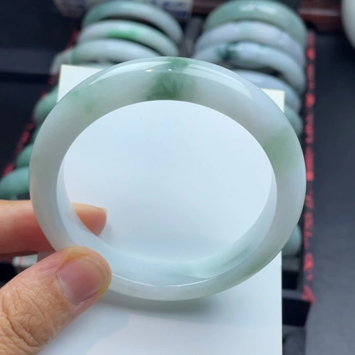 翡翠未镶嵌手镯翡翠手镯57圈口