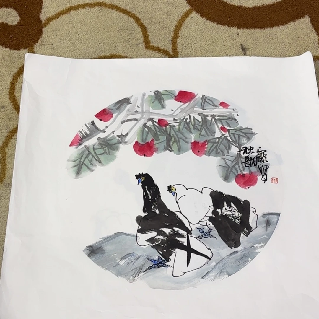 国画国画老师作品刘