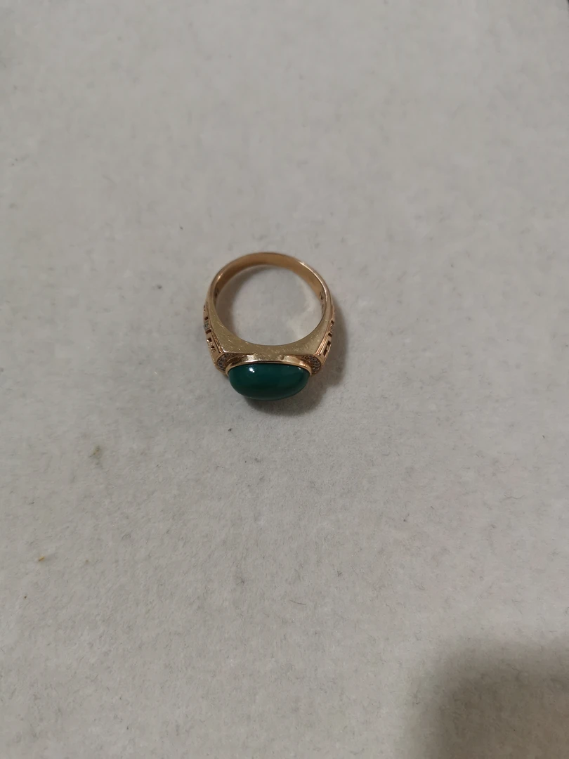 绿松石男士镶嵌戒指