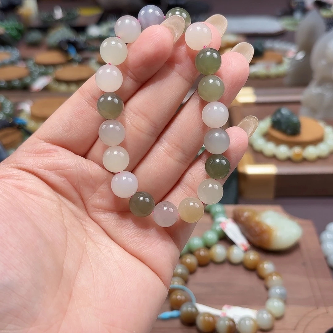 和田玉未镶嵌手链10