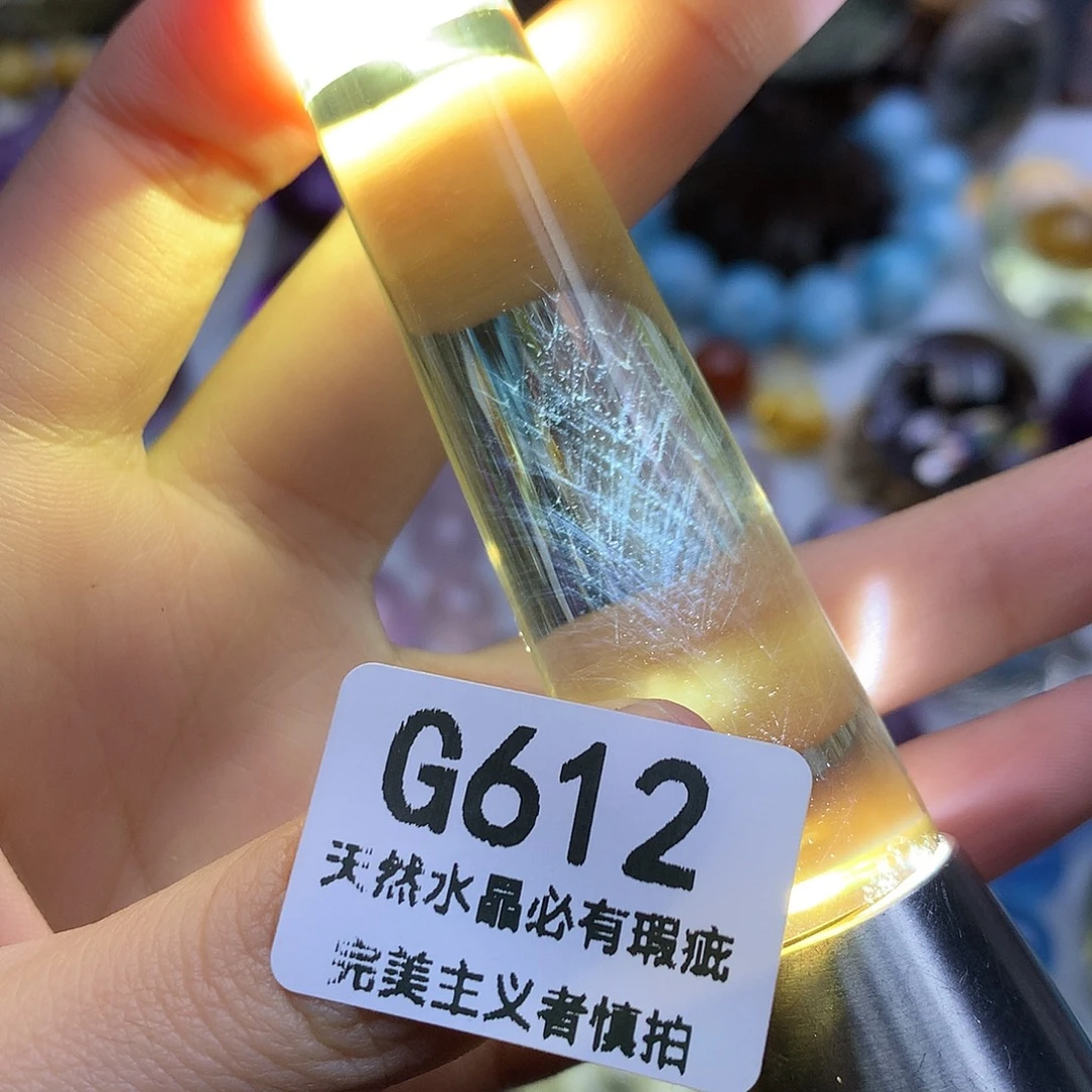 水晶未镶嵌珠宝半成品烟花蓝针摆件