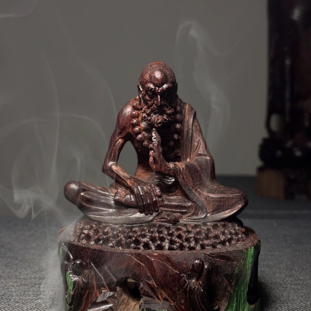 一***香木印度小叶紫檀香炉工艺品