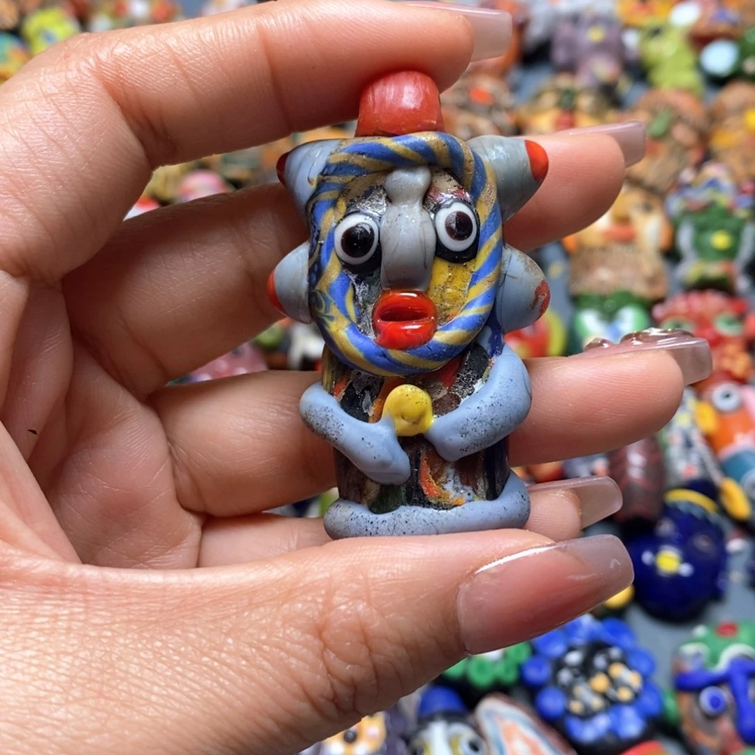 琉璃颈饰印度尼西亚蓝色娃娃